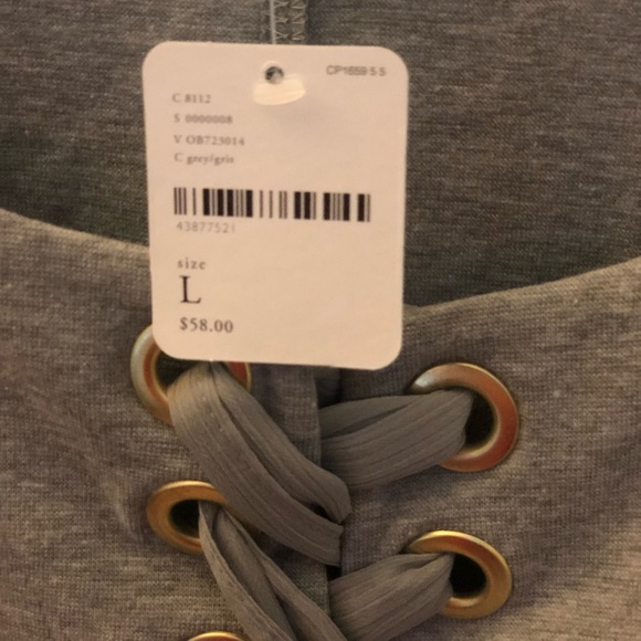 Gray long sleeve blouse - Picture 3 of 3